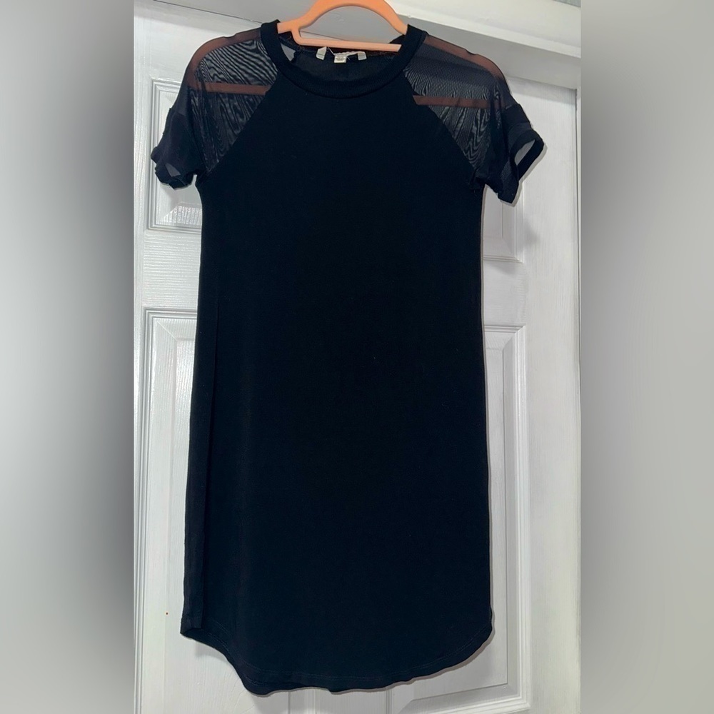 American Eagle Mesh Short Sleeve Mini Dress - Picture 2 of 9
